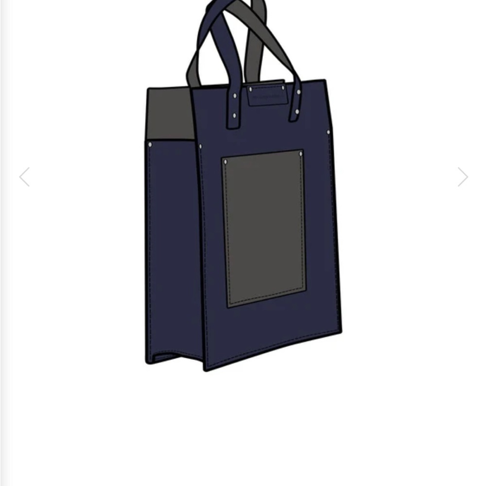 The Satchel Leather Co: Elegant Navy Blue Leather Tote Bag - Picture 11 of 14